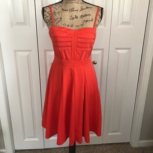 Red A-line Dress